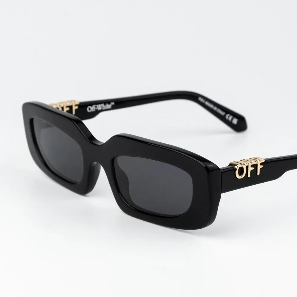 Off-White RENTON Sunglasses Black Rectangle OERI13C RENTON 1007 NEW AUTHENTIC